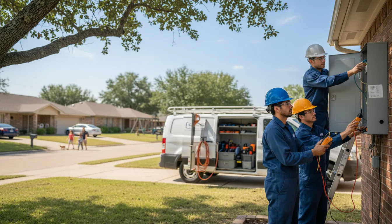 Certified electrician providing emergency electrical services in Brandsville, MO